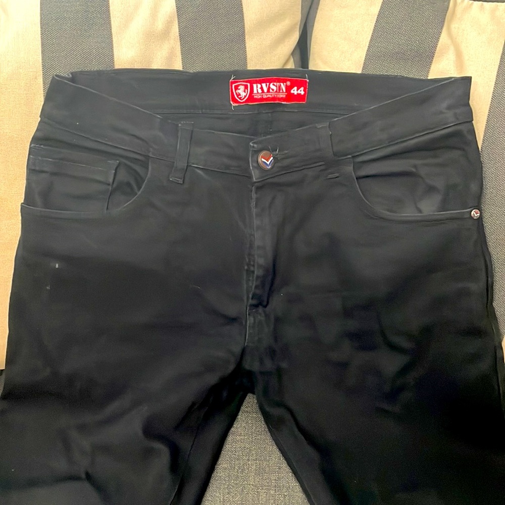 Black stretch skinny jeans
